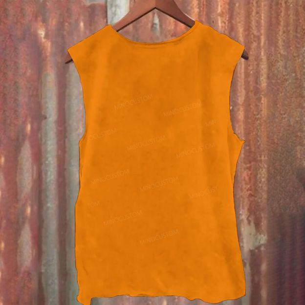 Vintage Distressed Goose With Glasses Graphic Printed Tank Top