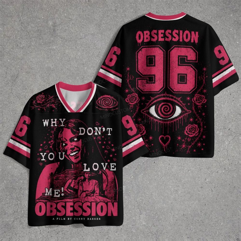 Gritty Disturbed Obsessed Female Character Rose Jersey Shirts