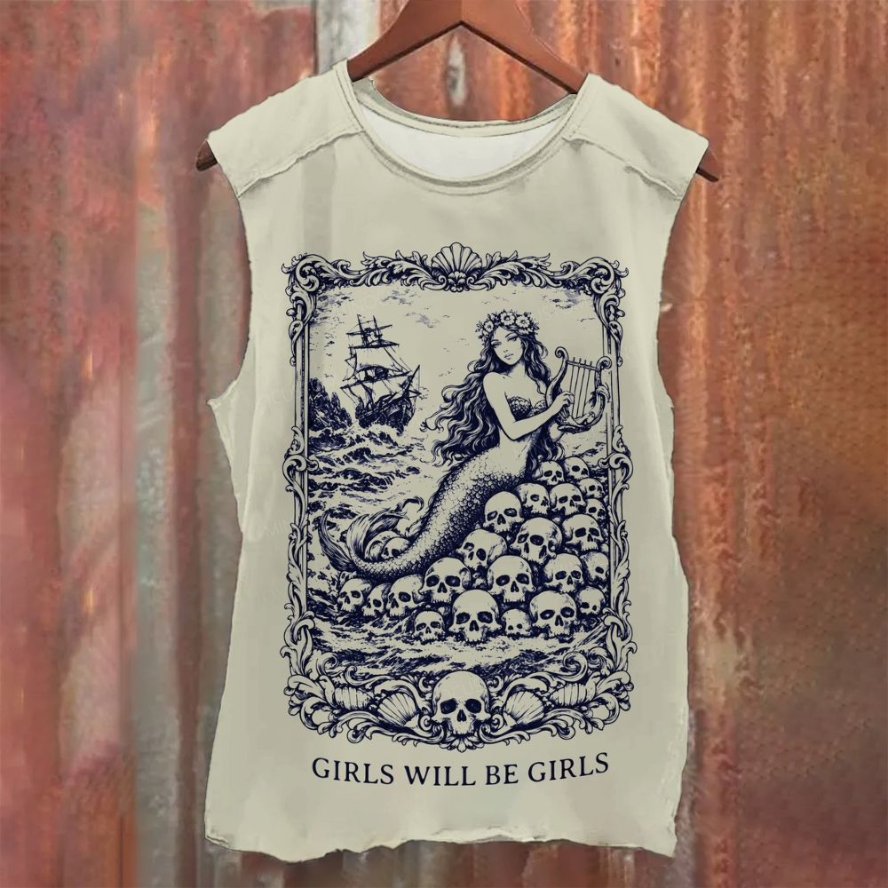 Girls Will Be Girls Feminist Printed Tank Top 