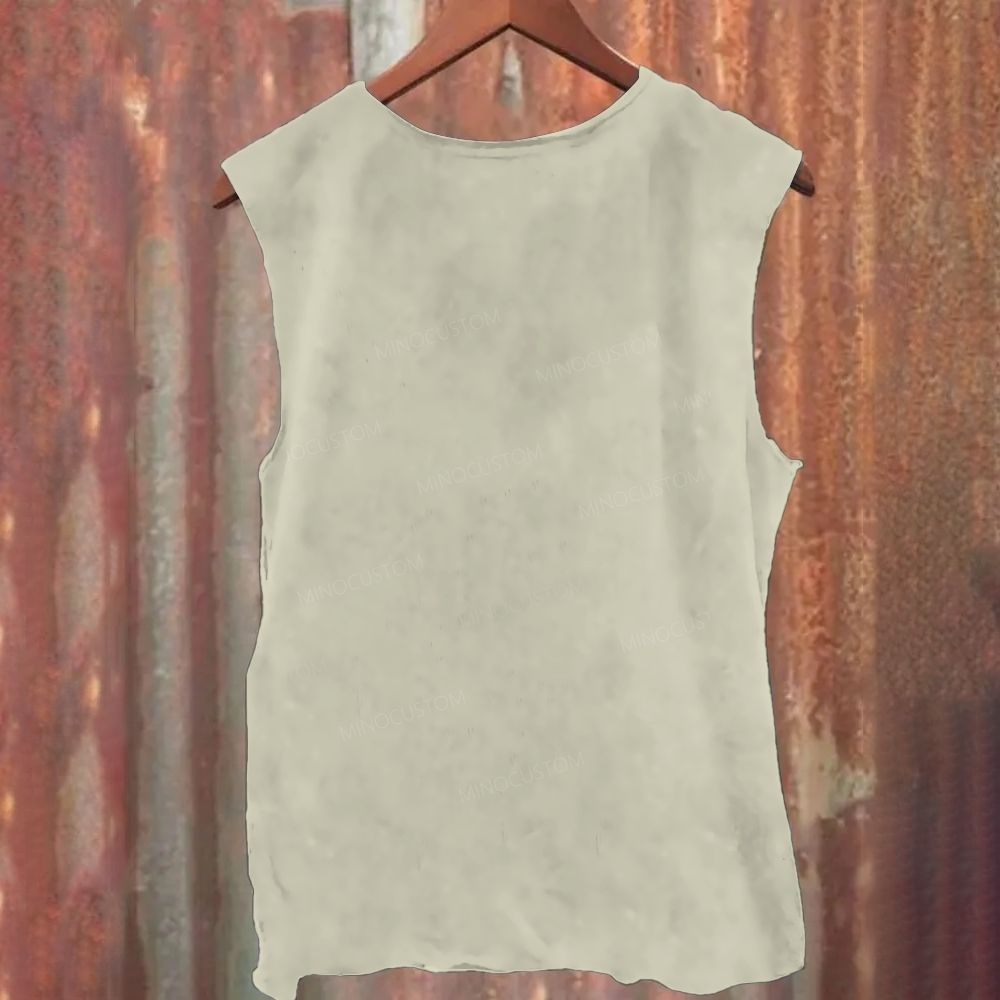 Funny Retro Red Furry Puppet Graphic Tank Top