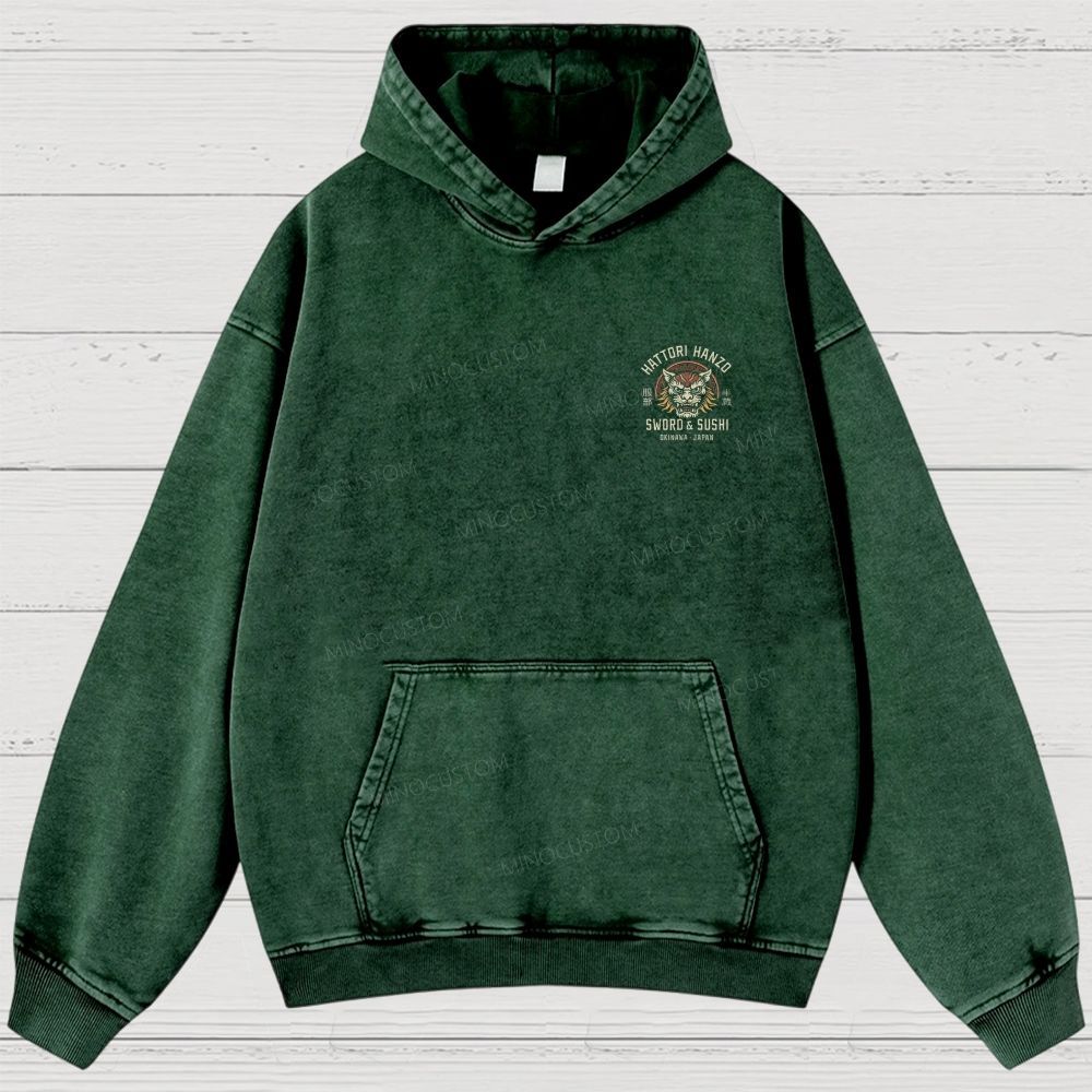 Vintage Hattori Lion Washed Hoodies
