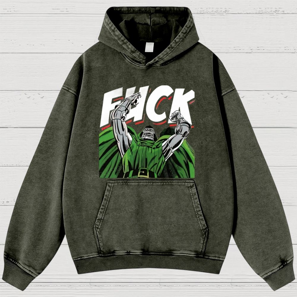 Dr Hellfire Slayer Washed Hoodies