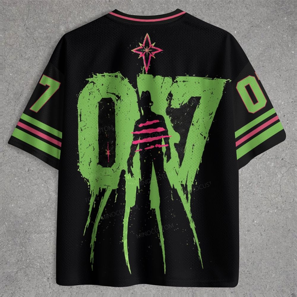 Neon Green Shadow Slasher Villain Horror Jersey Shirts
