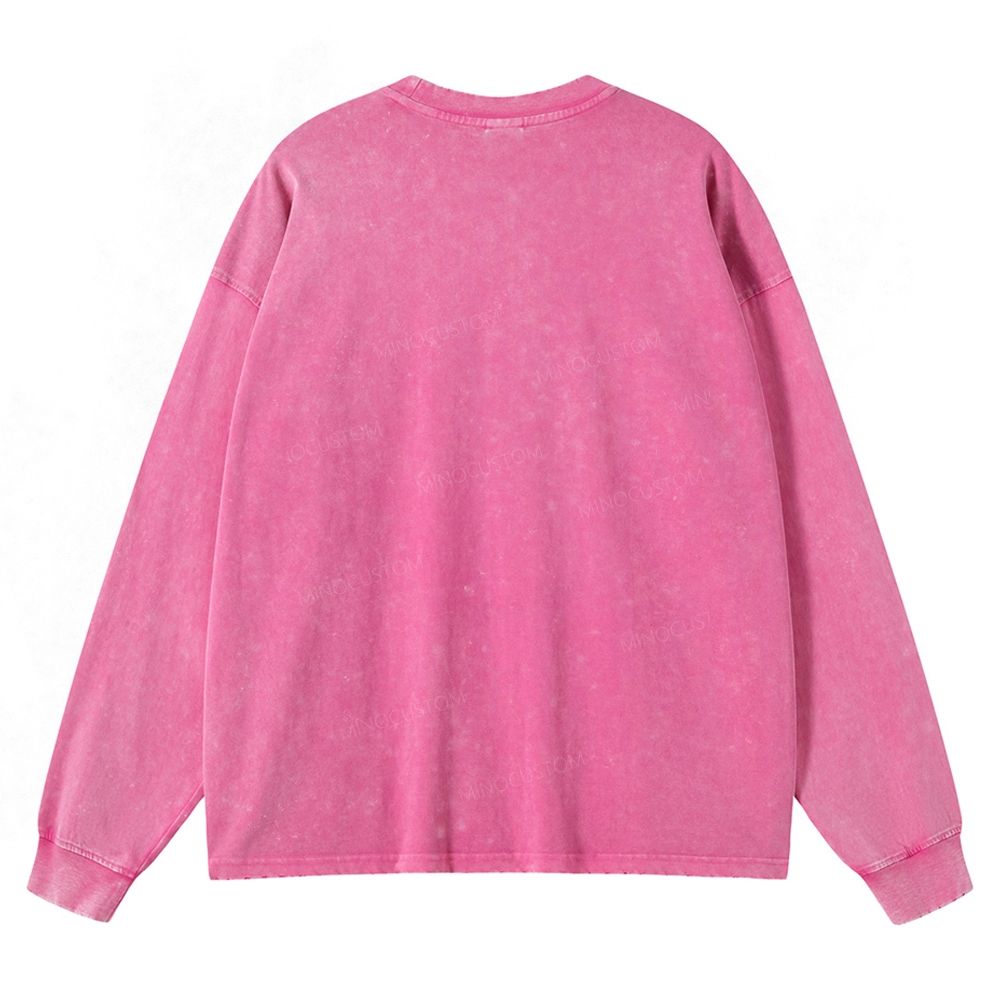 Buffy Will Patrol Tonight Washed Long-Sleeved T-Shirt