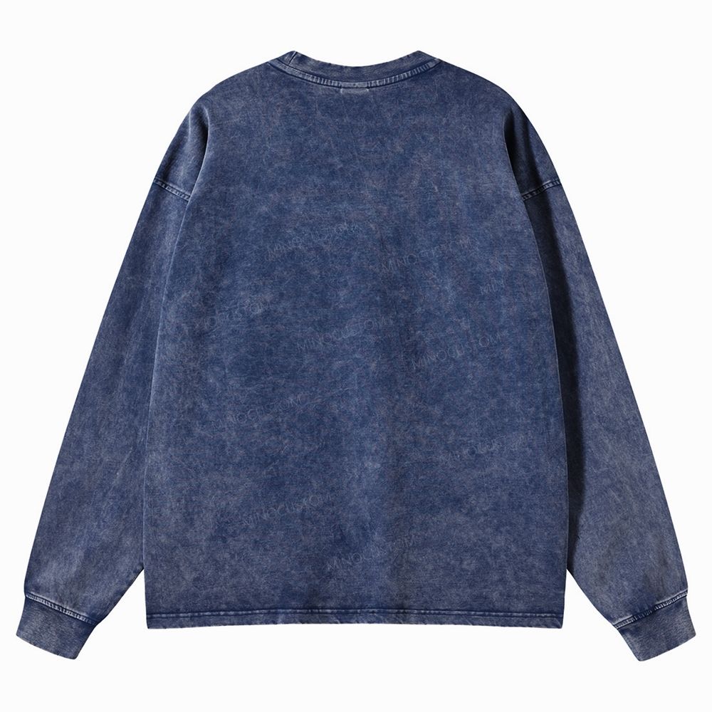 Maidenless  Washed Long-Sleeved T-Shirt 