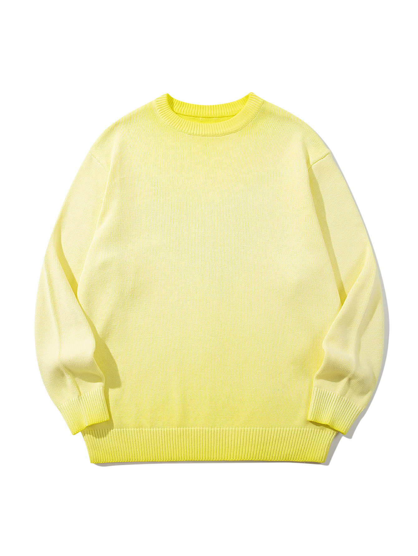 Retro Classic Gradient Loose Casual Crew Neck Long Sleeve Sweater