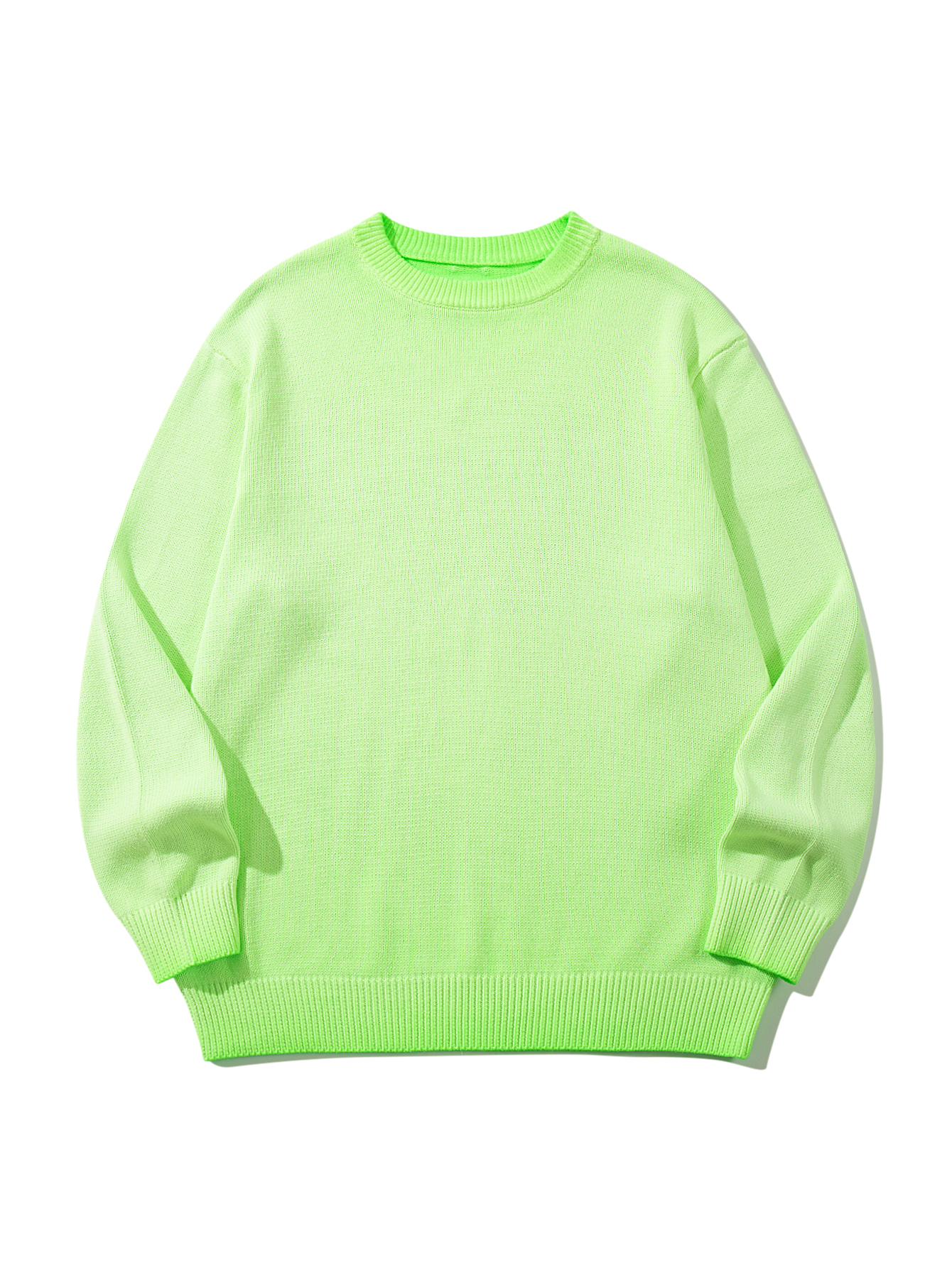 Retro Classic Gradient Loose Casual Crew Neck Long Sleeve Sweater