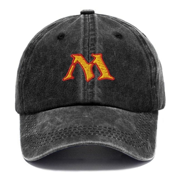 Embroidered Mlassic M logo Vintage Casual Washed Cap 