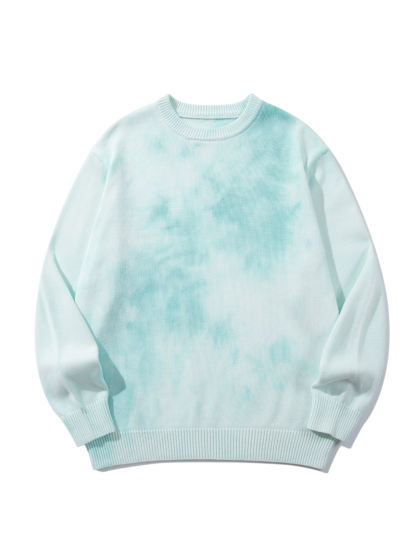 Retro Classic Tie-dye loose-fitting casual crew neck long-sleeved sweater