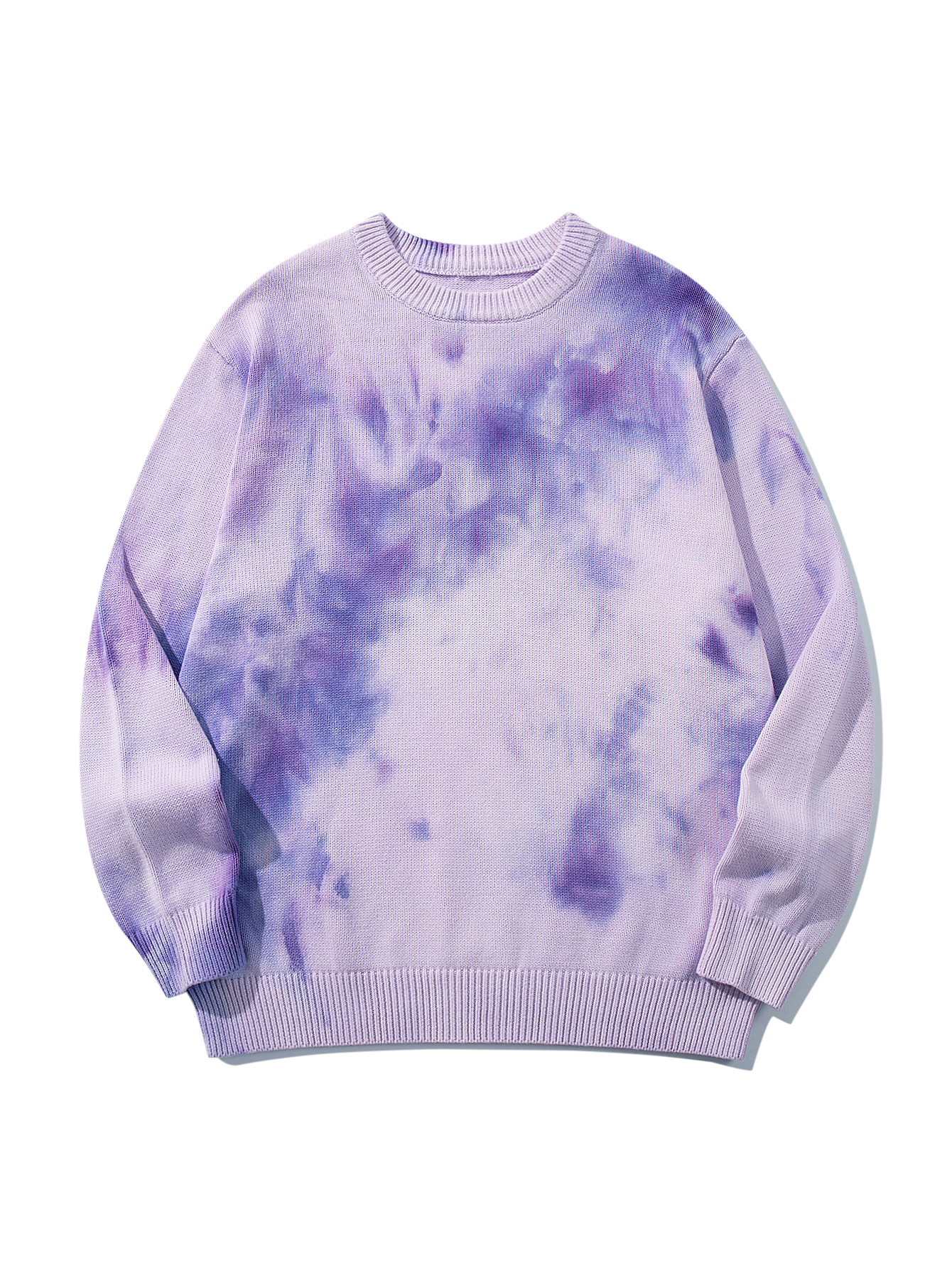 Retro Classic Tie-dye loose-fitting casual crew neck long-sleeved sweater