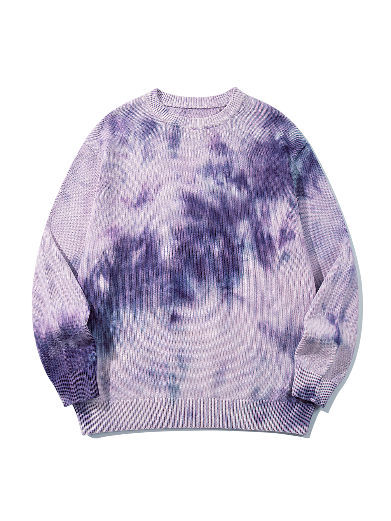 Retro Classic Tie-dye loose-fitting casual crew neck long-sleeved sweater