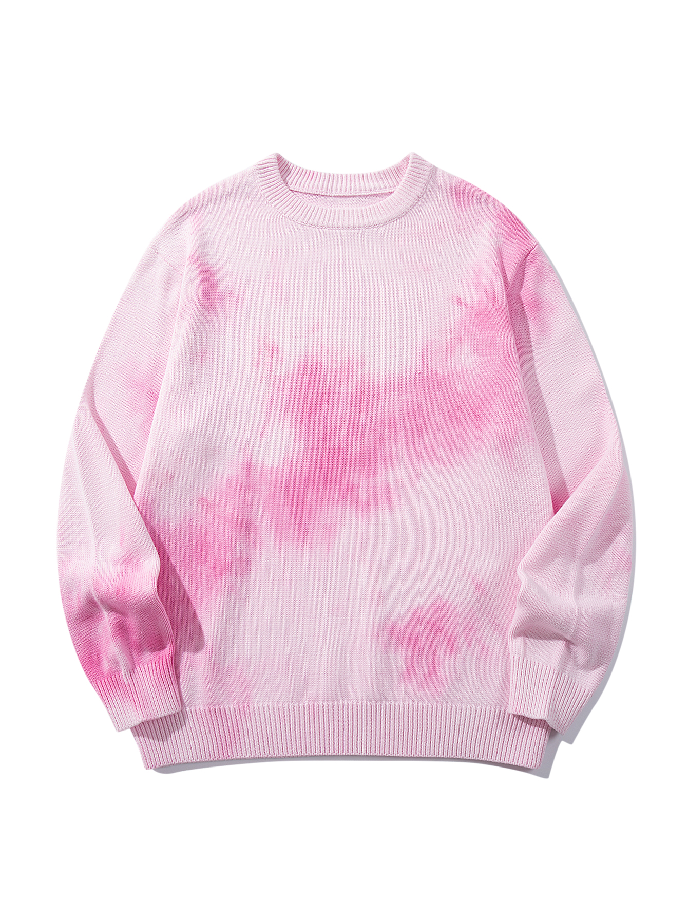 Retro Classic Tie-dye loose-fitting casual crew neck long-sleeved sweater
