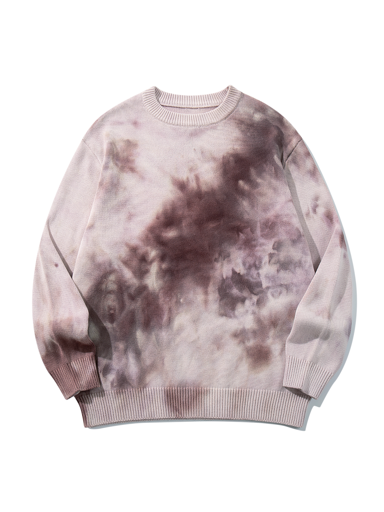 Retro Classic Tie-dye loose-fitting casual crew neck long-sleeved sweater