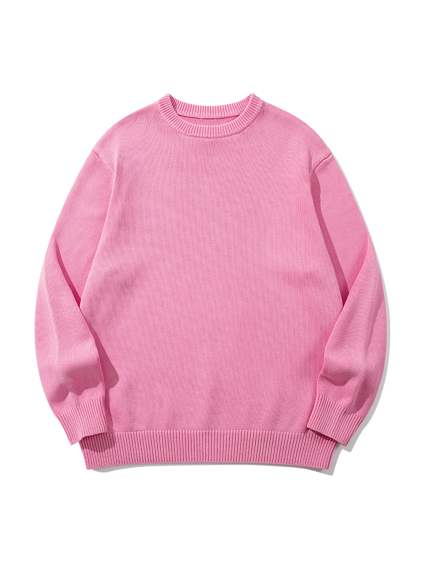 Retro Classic Crew neck long-sleeved knit sweater