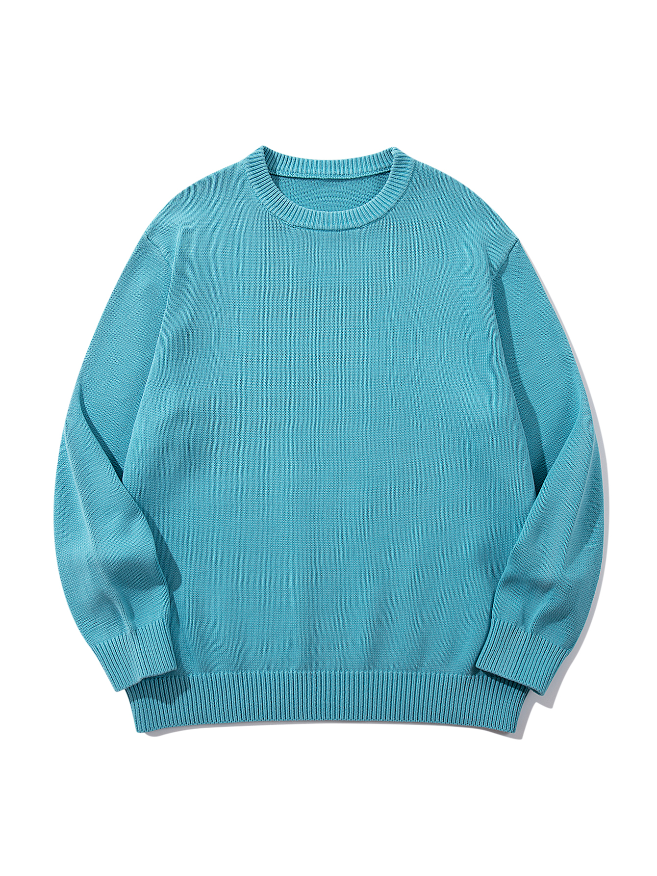Retro Classic Crew neck long-sleeved knit sweater