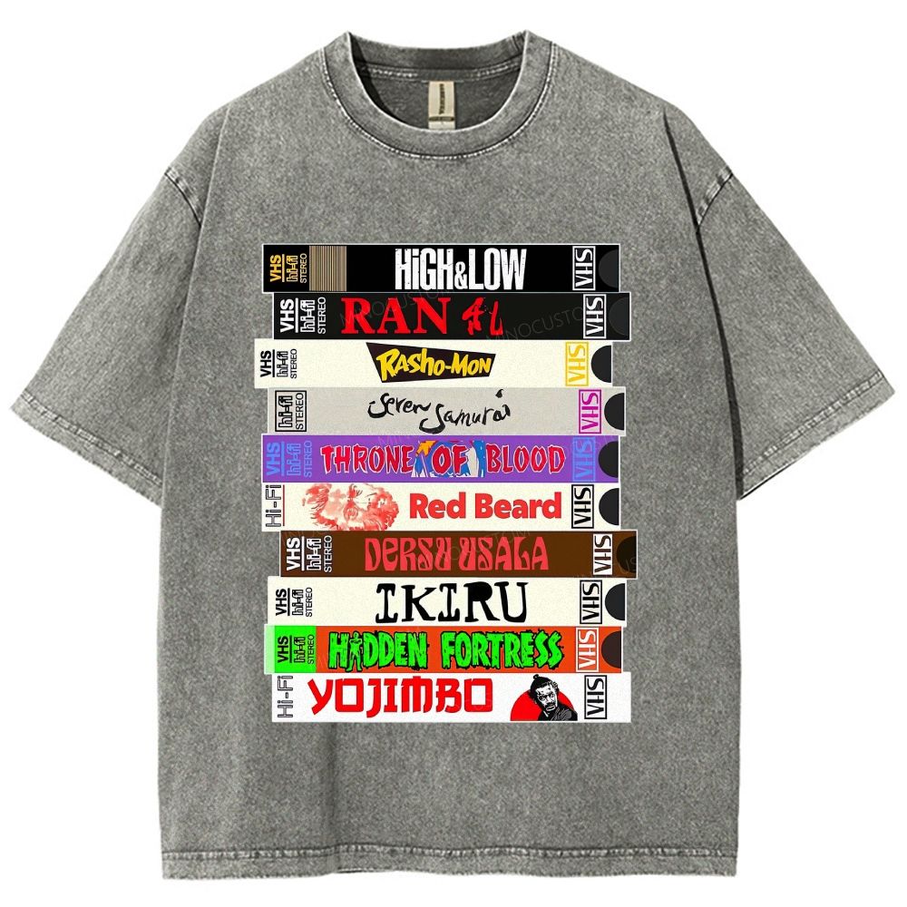 Classic Tape Stack Graphic Washed T-Shirt