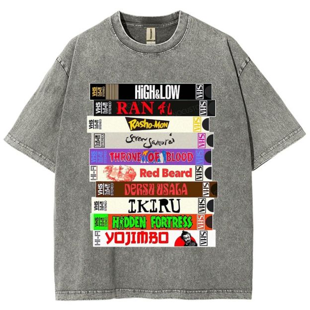 Classic Tape Stack Graphic Washed T-Shirt
