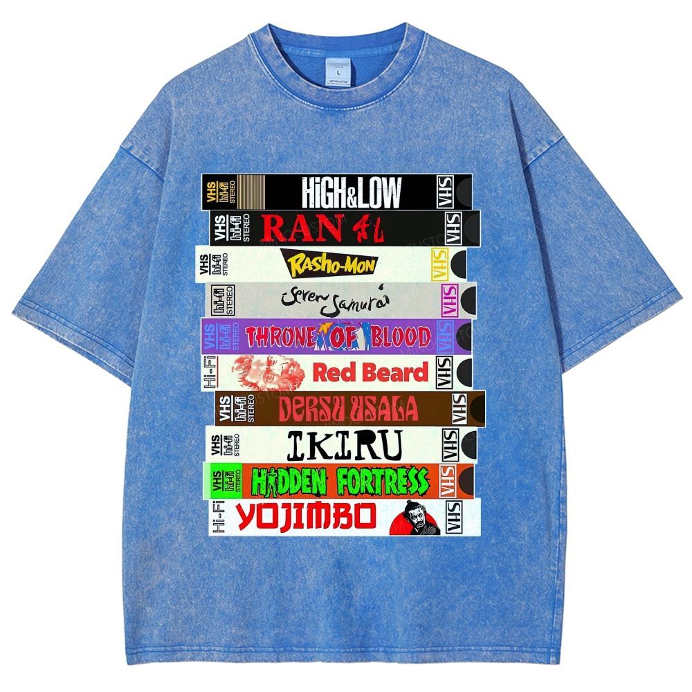 Classic Tape Stack Graphic Washed T-Shirt