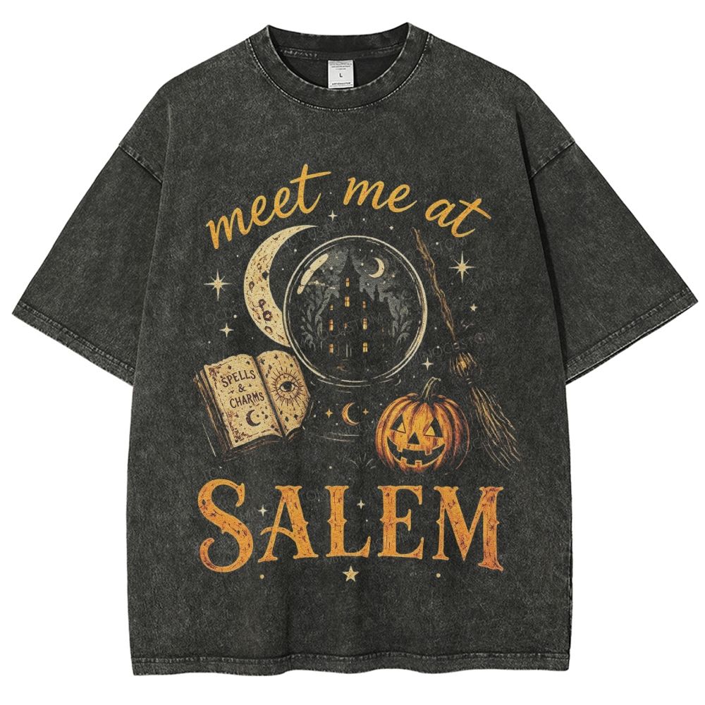Vintage Salem Witchcraft Washed T-Shirt