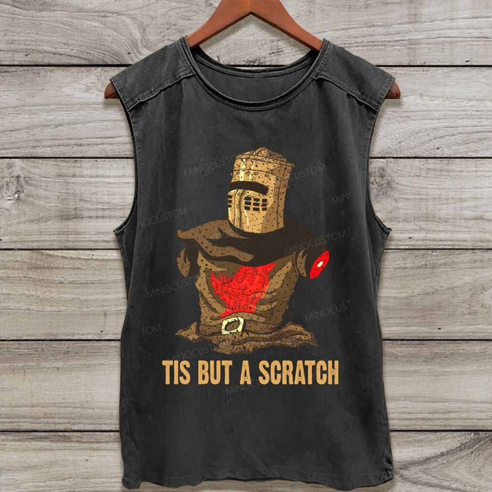 Funny Dark Knight Parody Cult Movie Quote Washed Tank Top