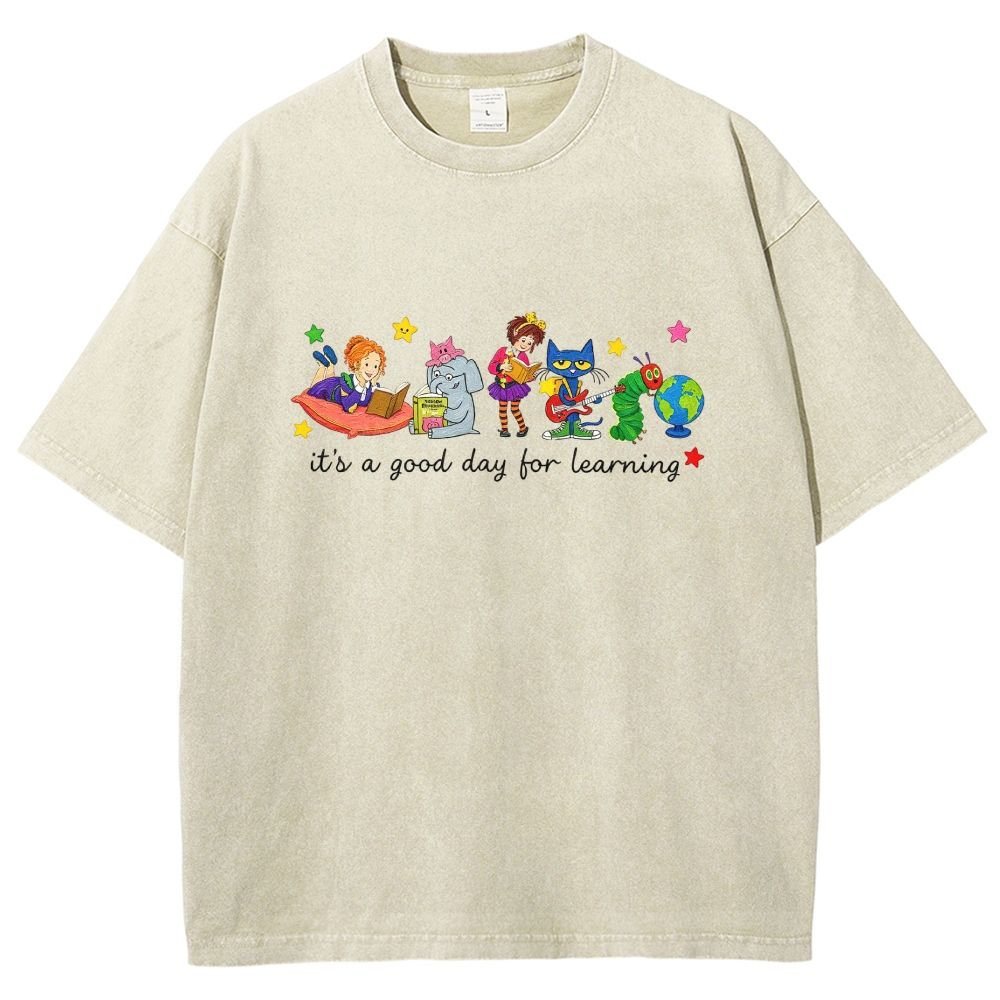 It's A Good Day For Learning Washed T-shirt