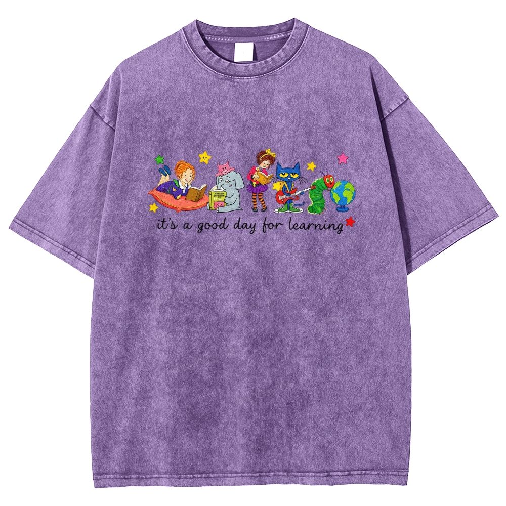It's A Good Day For Learning Washed T-shirt
