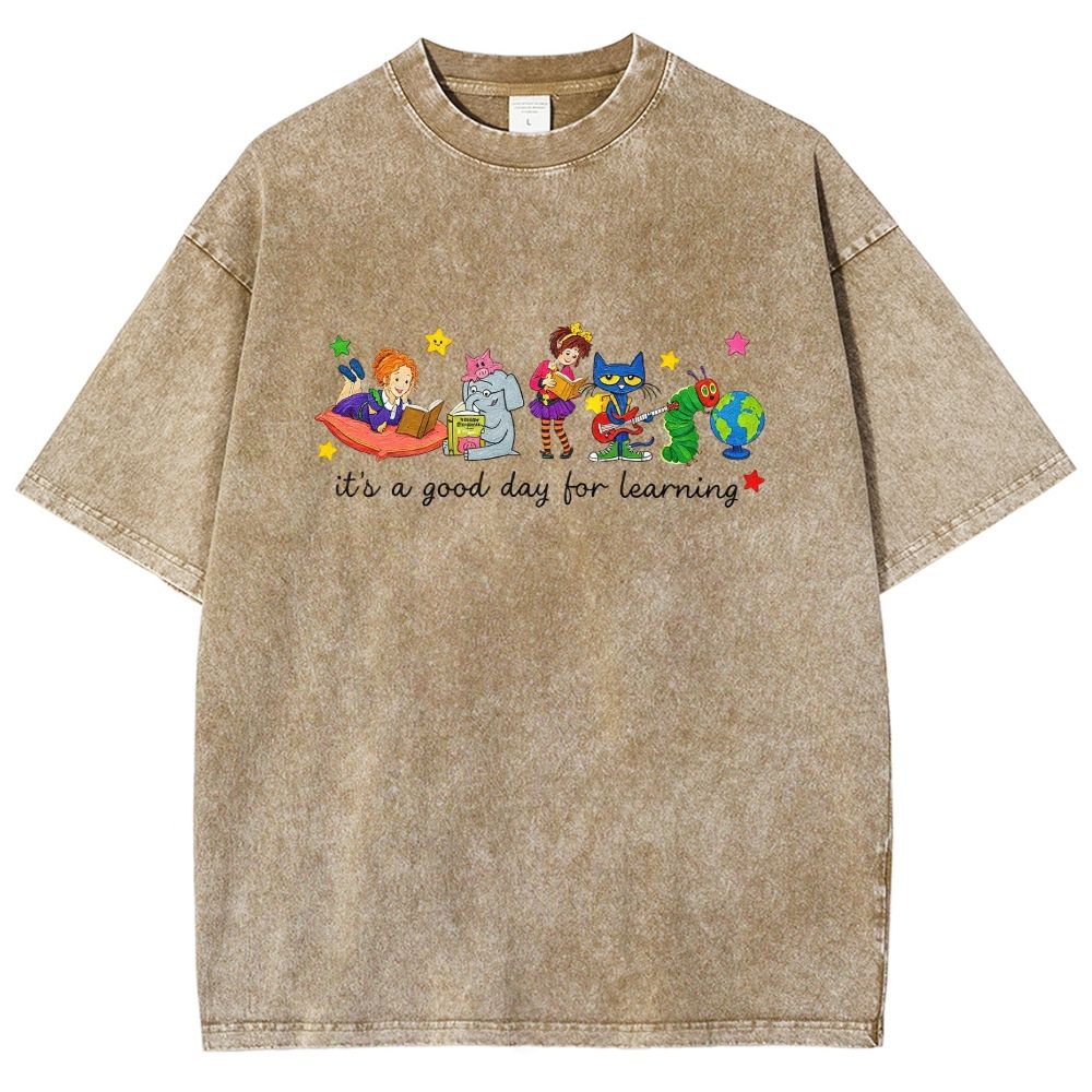 It's A Good Day For Learning Washed T-shirt