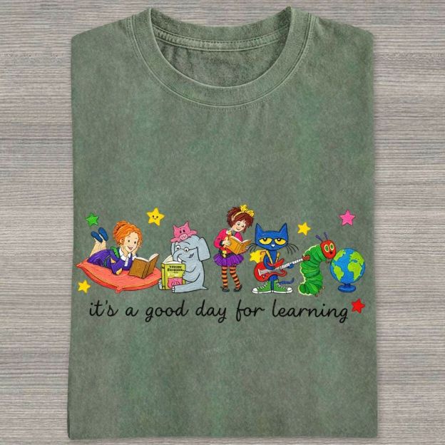 It's A Good Day For Learning Washed T-shirt