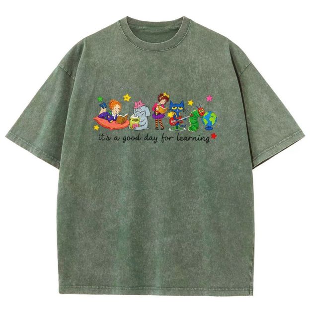 It's A Good Day For Learning Washed T-shirt