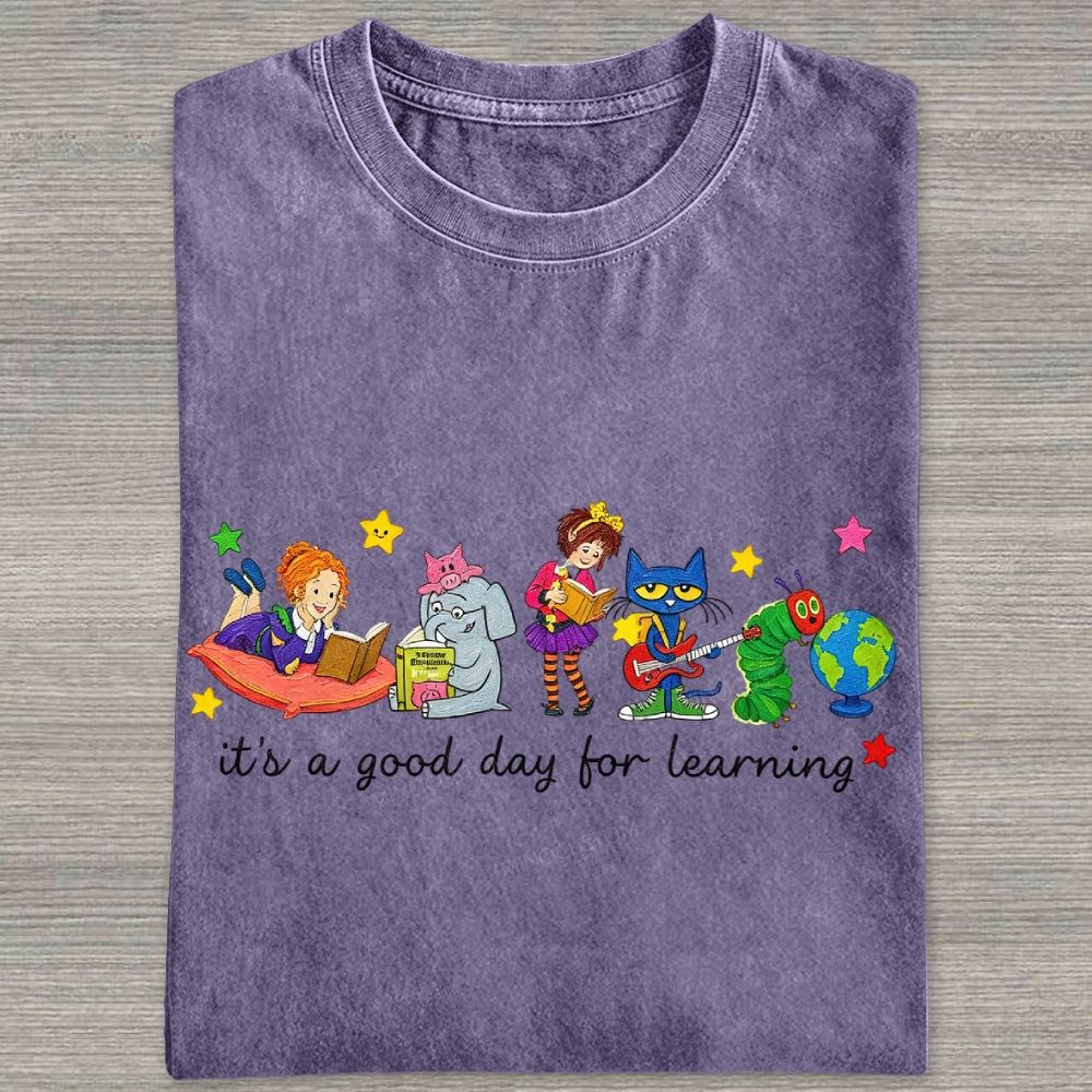 It's A Good Day For Learning Washed T-shirt