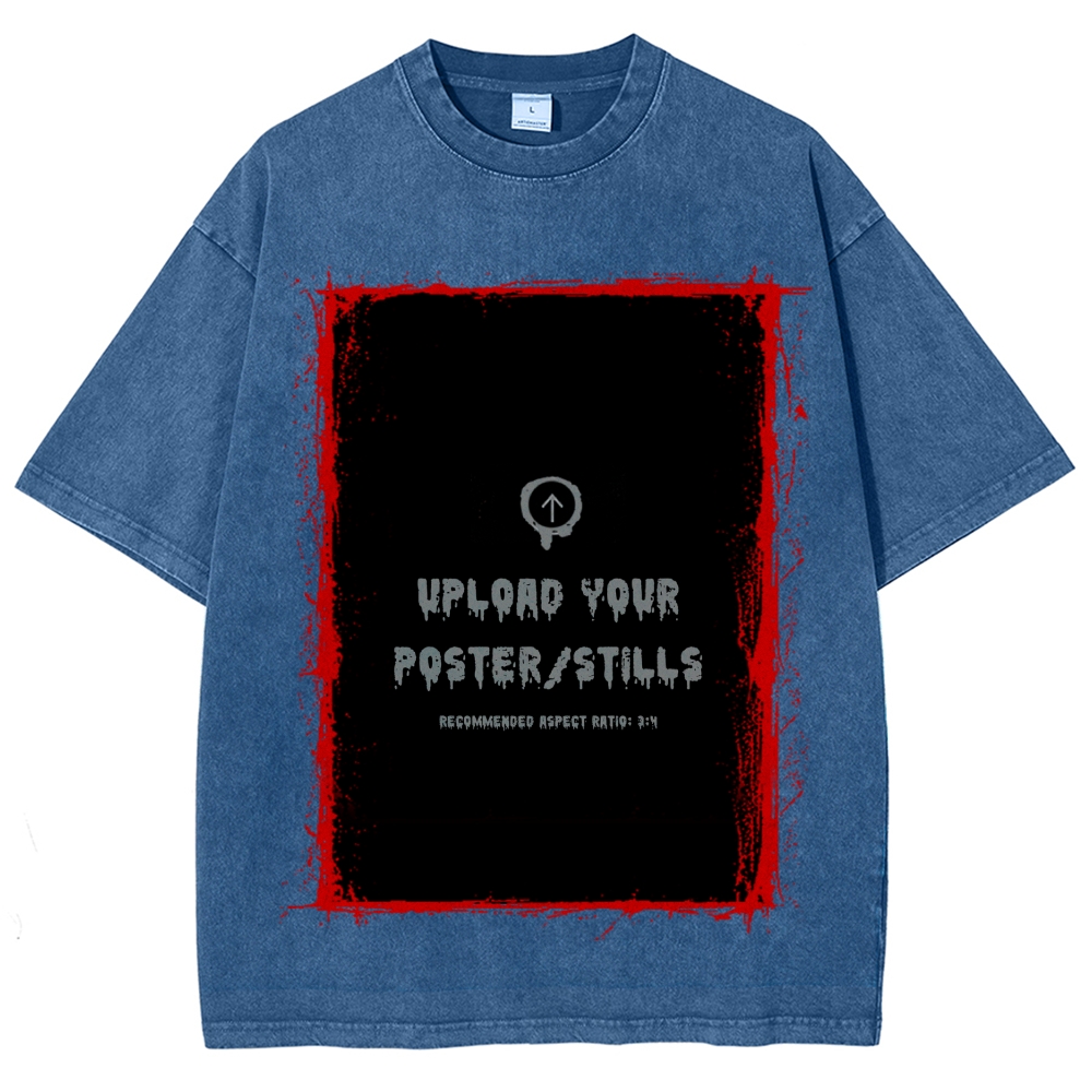 Custom Movie Scene, Movie Lover Gift Washed T-Shirt Washed T-Shirt 