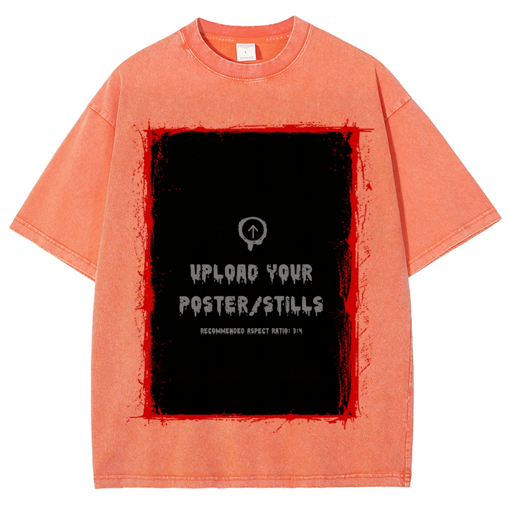 Custom Movie Scene, Movie Lover Gift Washed T-Shirt Washed T-Shirt 