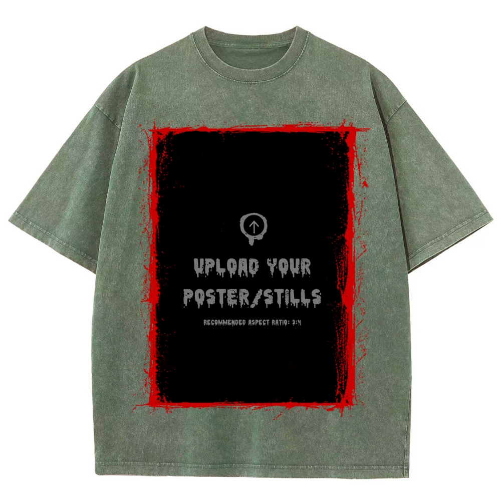 Custom Movie Scene, Movie Lover Gift Washed T-Shirt Washed T-Shirt 