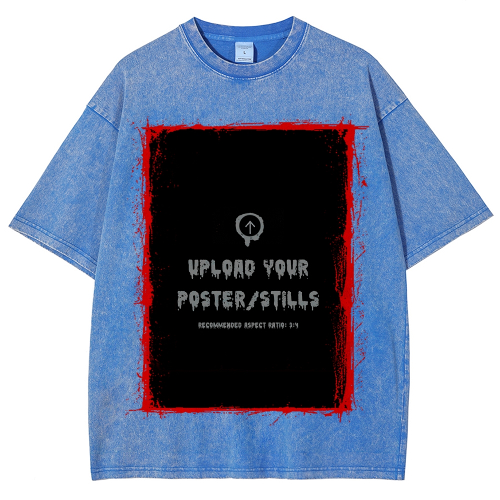 Custom Movie Scene, Movie Lover Gift Washed T-Shirt Washed T-Shirt 