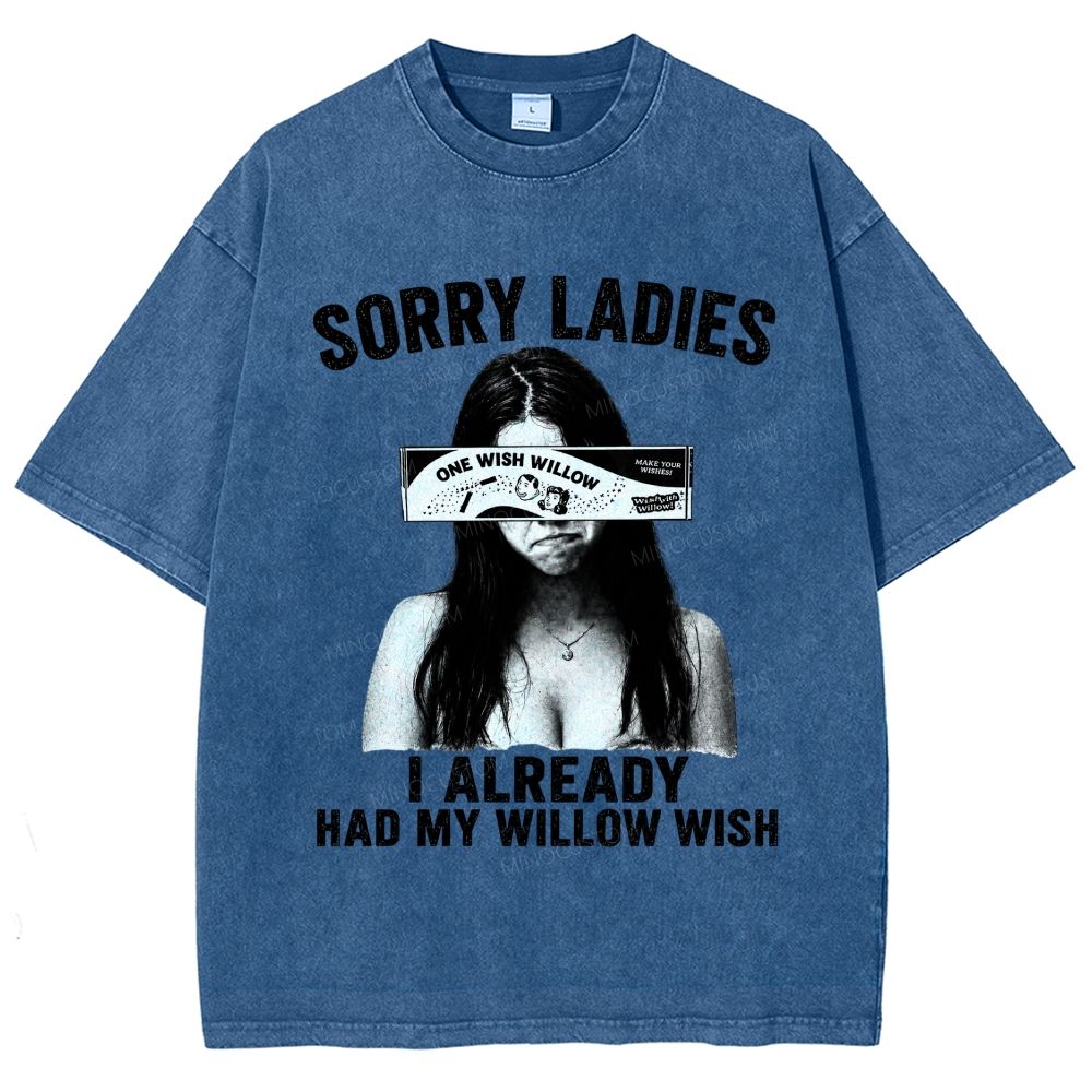 Funny Dark Humor Meme Retro Washed T-Shirt