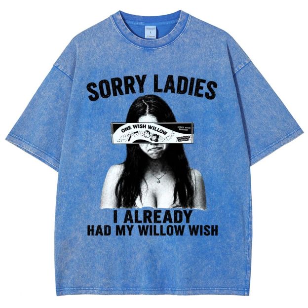 Funny Dark Humor Meme Retro Washed T-Shirt