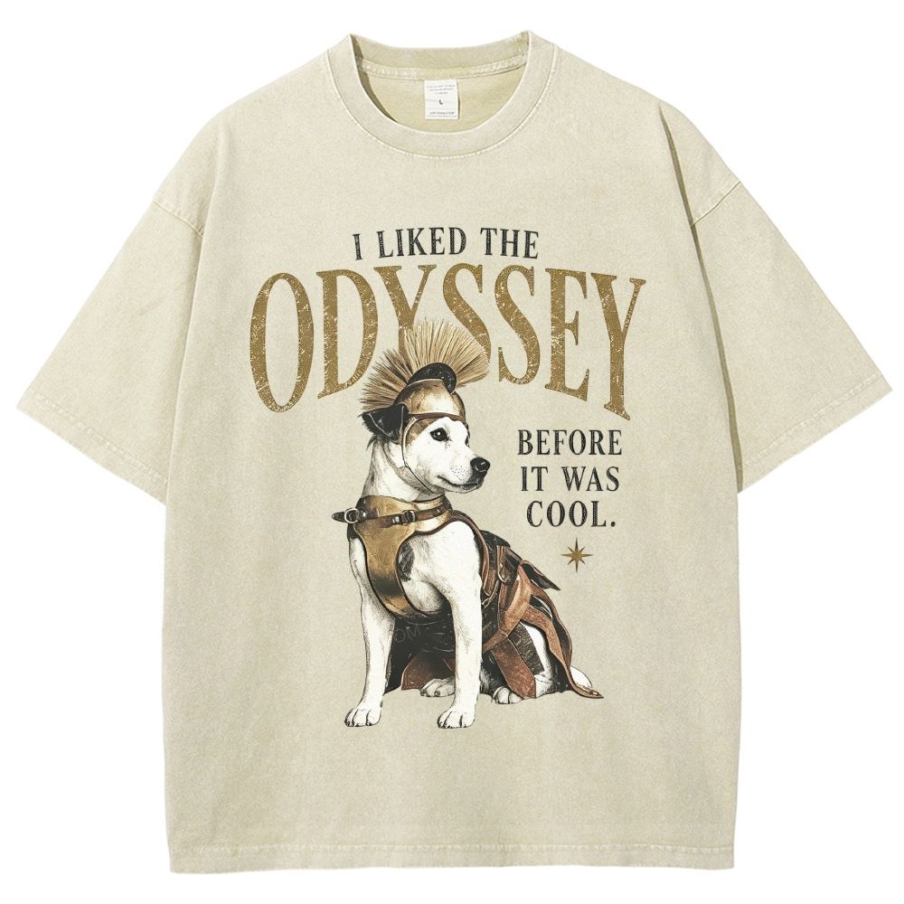 Retro Myth Animal Humor Distressed Washed T-Shirt
