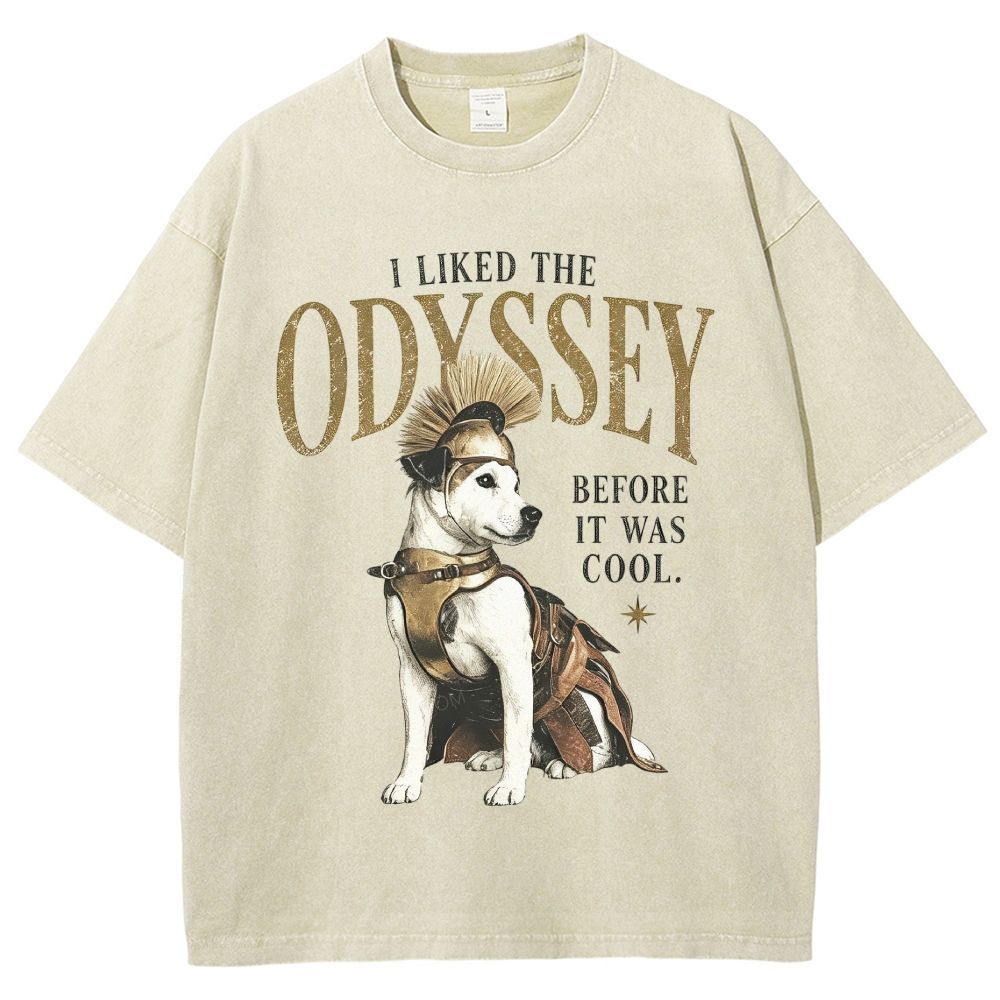 Retro Myth Animal Humor Distressed Washed T-Shirt