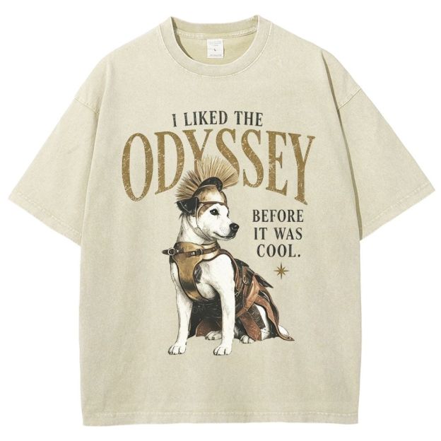 Retro Myth Animal Humor Distressed Washed T-Shirt