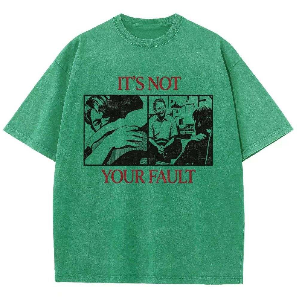 Vintage Film‑Inspired Distressed Washed T-Shirt