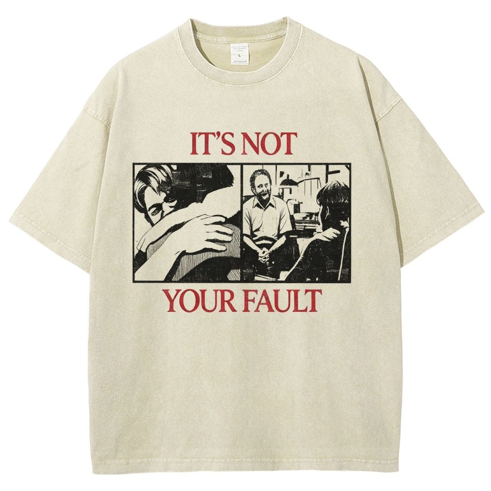 Vintage Film‑Inspired Distressed Washed T-Shirt
