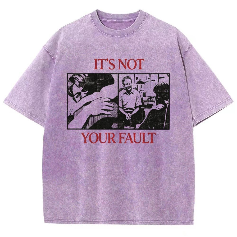 Vintage Film‑Inspired Distressed Washed T-Shirt