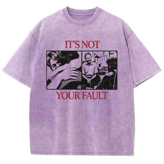 Vintage Film‑Inspired Distressed Washed T-Shirt