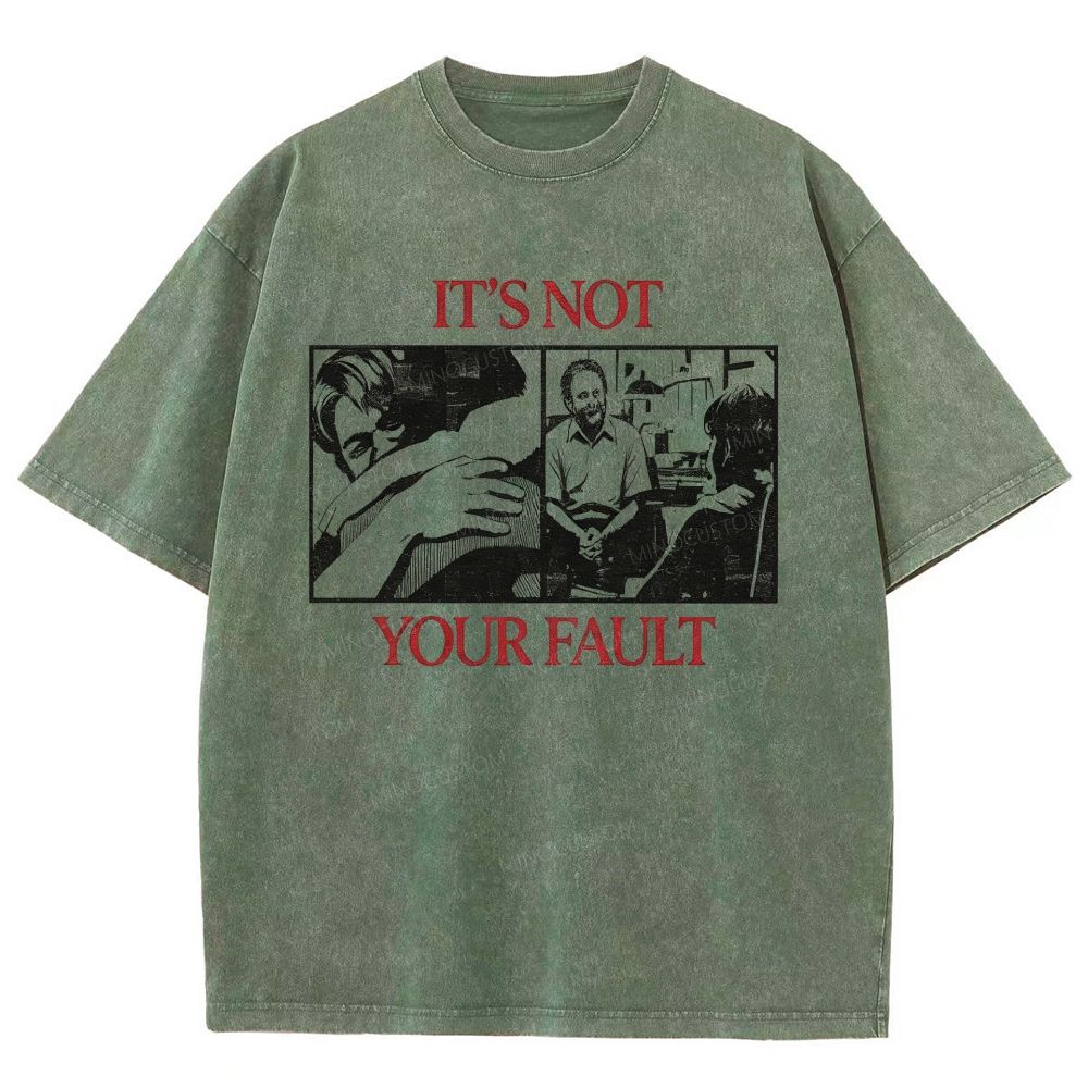 Vintage Film‑Inspired Distressed Washed T-Shirt