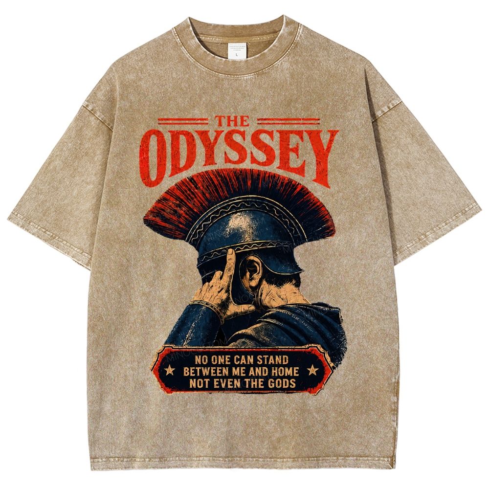 Ancient Greek Epic Warrior Vintage Unisex Fit Washed T-Shirt