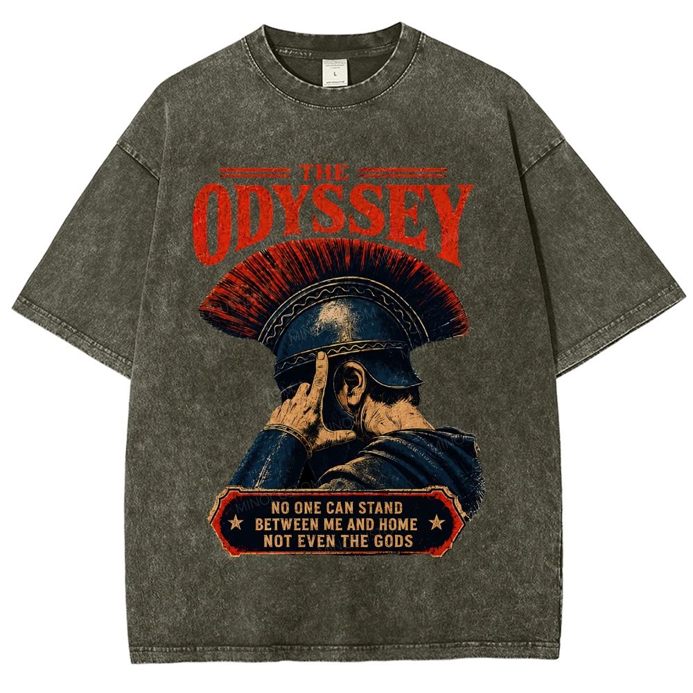 Ancient Greek Epic Warrior Vintage Unisex Fit Washed T-Shirt