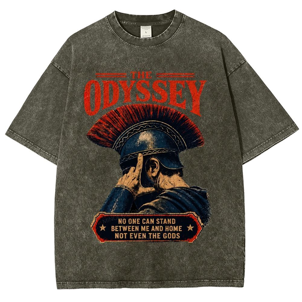 Ancient Greek Epic Warrior Vintage Unisex Fit Washed T-Shirt
