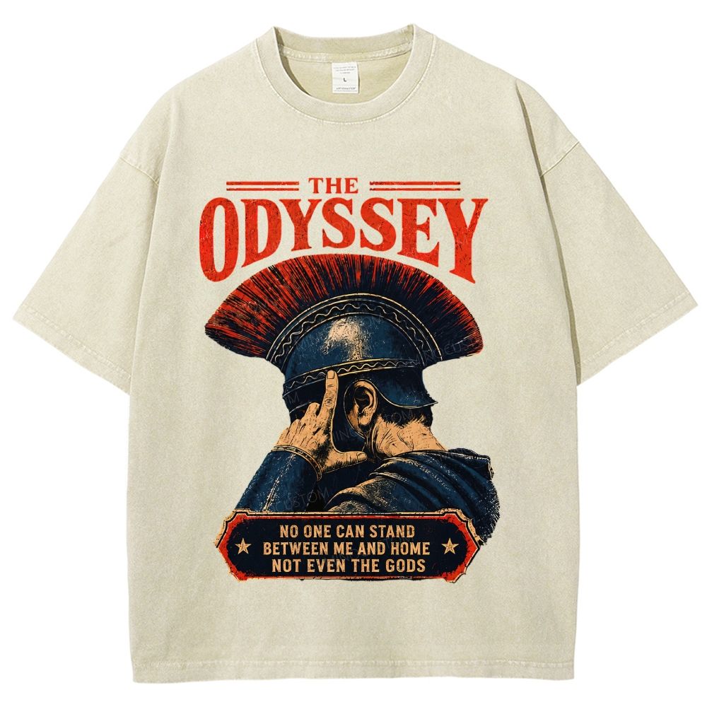 Ancient Greek Epic Warrior Vintage Unisex Fit Washed T-Shirt