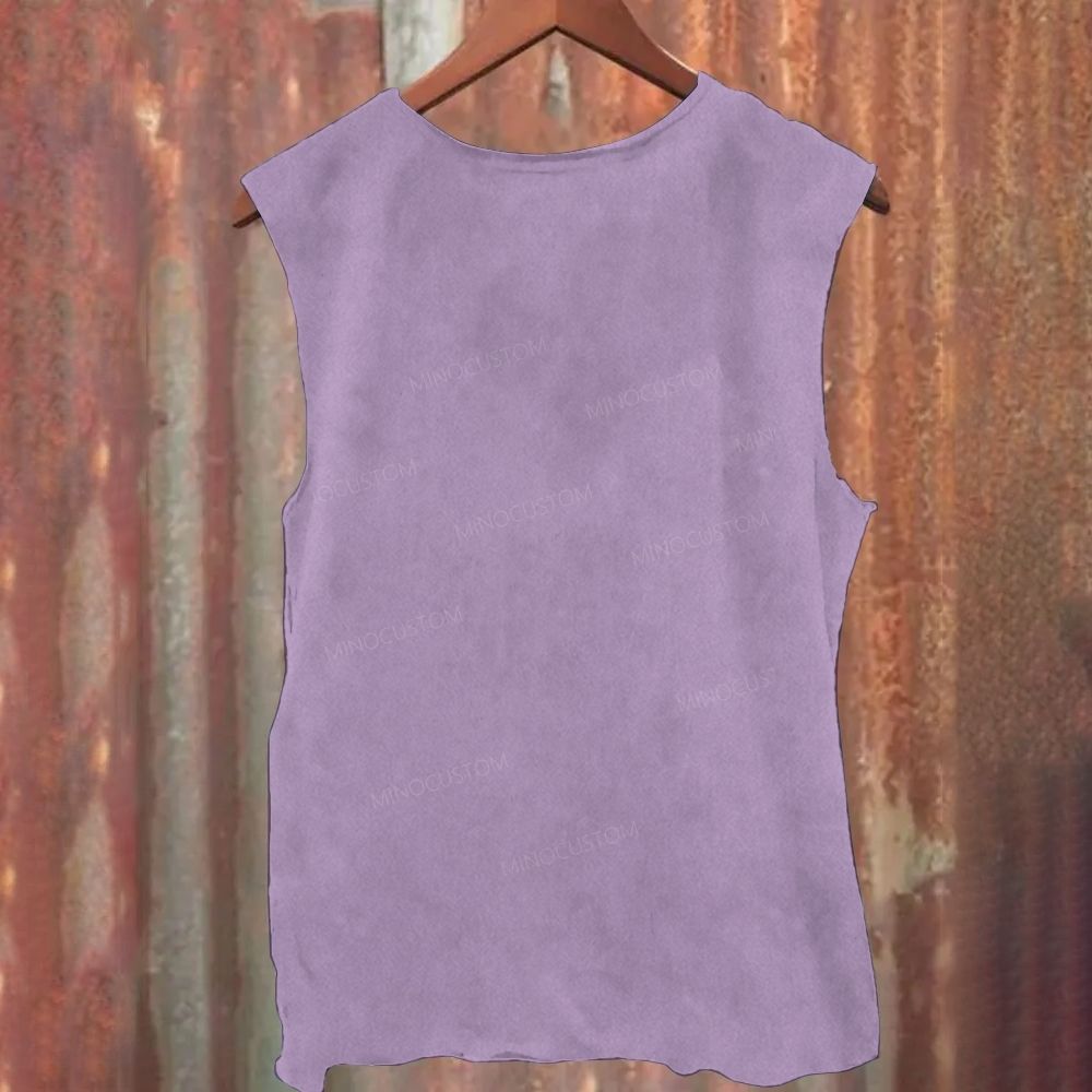 "Pink Fuzzy Muppet" Printed Tank Top 