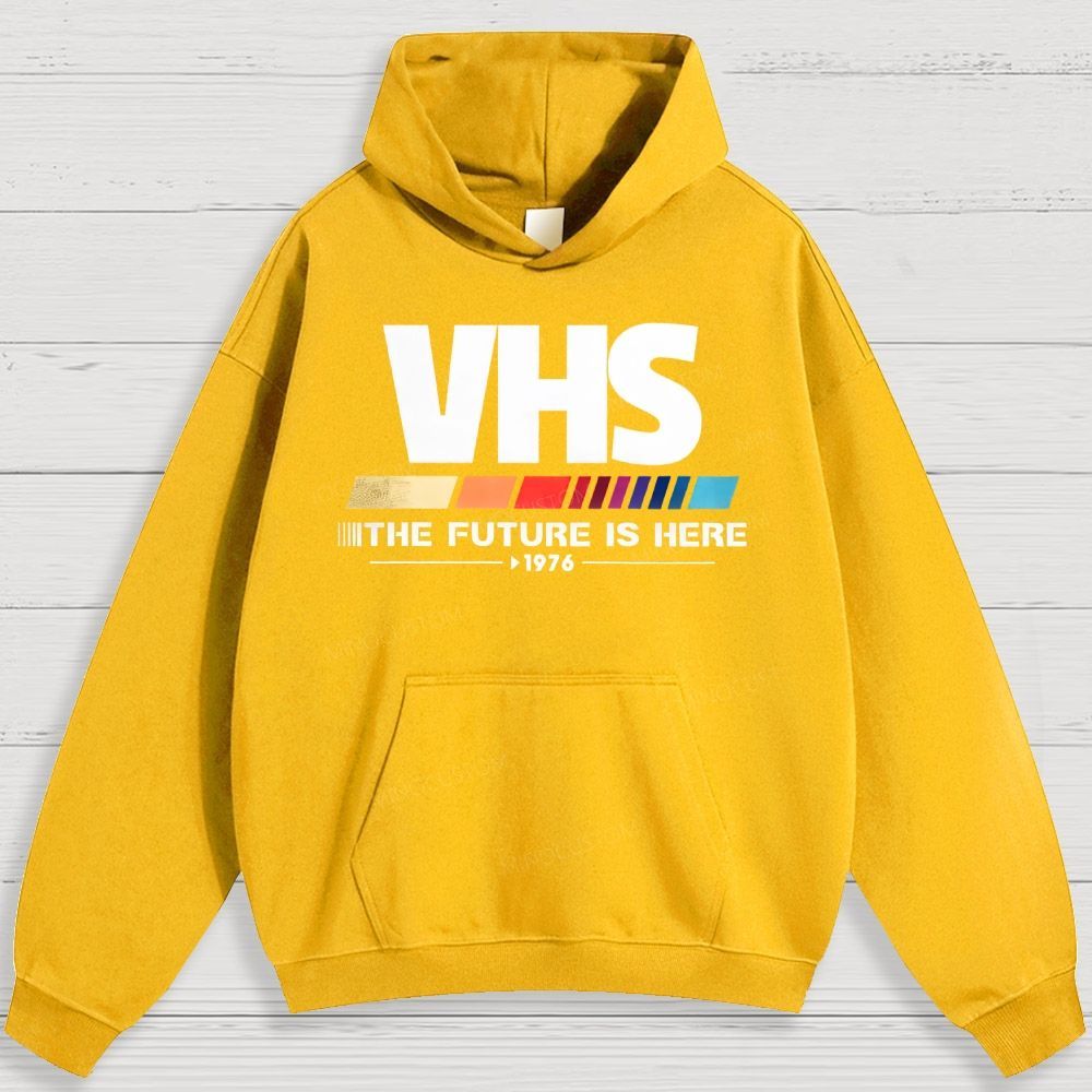 Retro VHS 1976 Graphic Cotton Hoodies